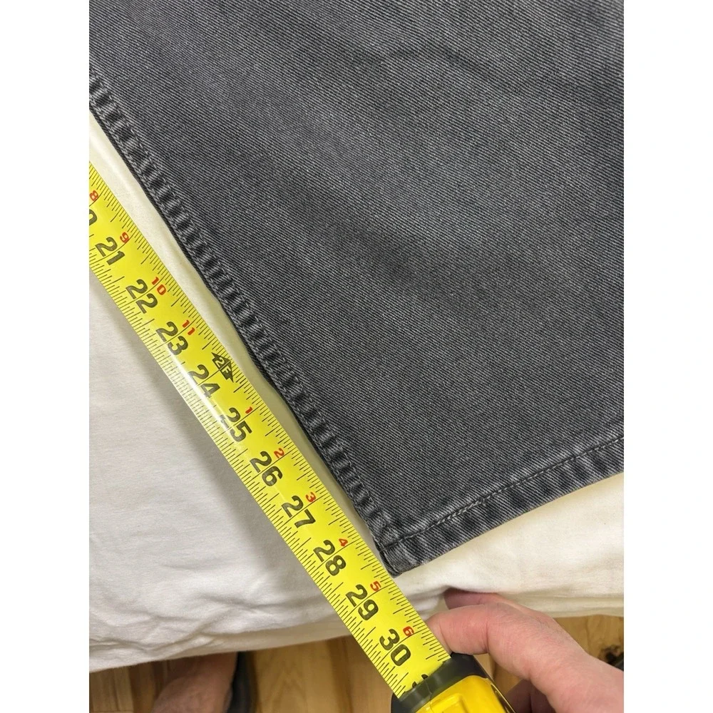 Vintage 90s Levis 550 Faded Black Denim Jeans 38x30 Made in Canada 100 Cotton